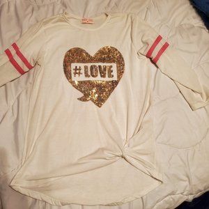 Girl hashtag love long sleeve shirt